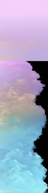 Free aesthetic bookmark featuring a gradient cloud